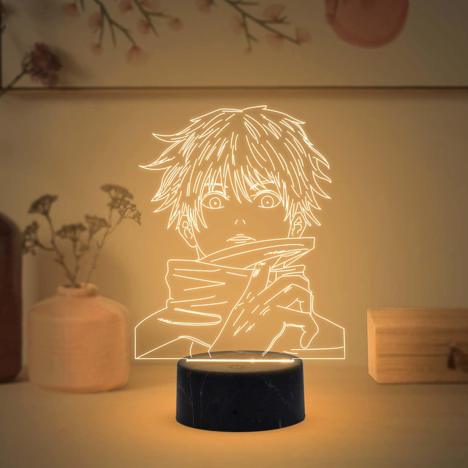 Gift Me Bazar 3D Illusion Anime JujutsuKaisen369 Led Desk Table Lamp with Warm White Light & USB Powered | Boy Girl Birthday Gift Room Decor Sleep Lamp | Gift for Anime Lover-image-33