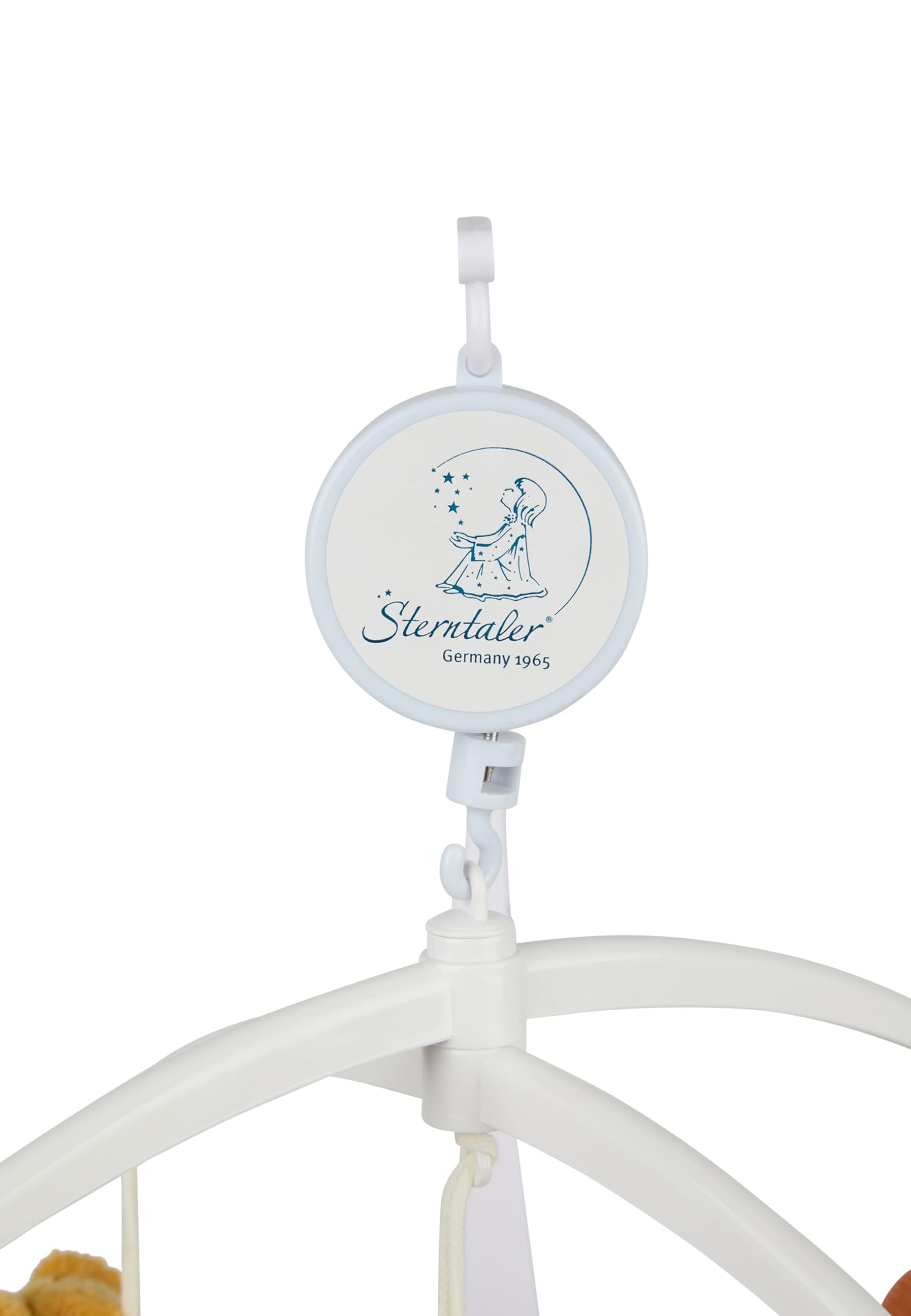 Sterntaler Mobile Giraffe & Löwe – Weicher Flausch, wattiert mit Polyesterwatte – Spieluhr mit Melodie: Brahms Wiegenlied – Beruhigend für Babys - Einschlafhilfe - Kuscheltier- Ideales Geschenk