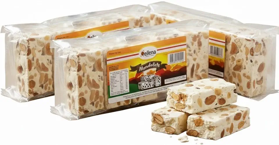 Kit Torrone Mandolate Cellena 160g c/3 pacotes | Doce Italiano Tradicional com Amêndoas