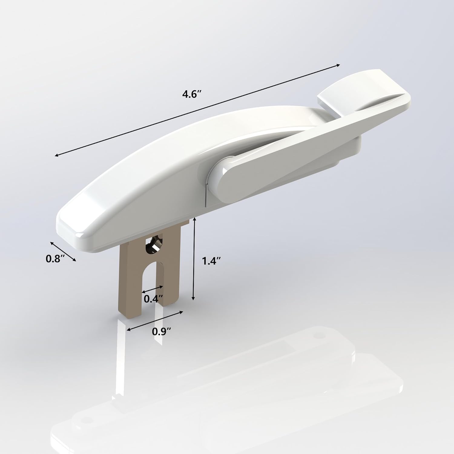 SILENTLOK Maxim Locking Handle - Quiet-Operation Sash Lock for Superior Window Security, Maxim Operator Compatibility & Durable Attractive Design