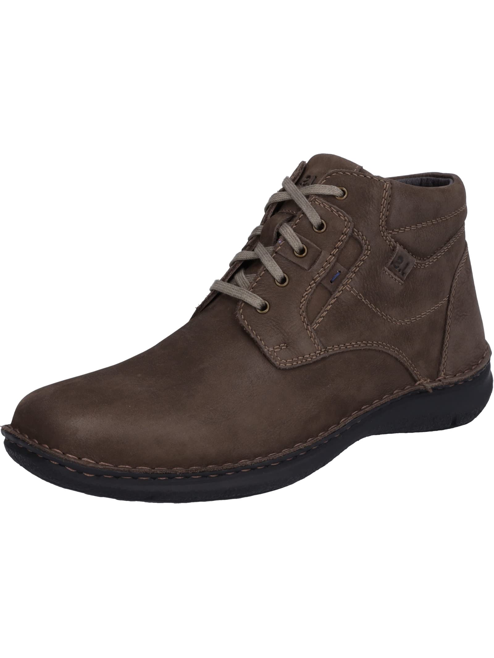 Josef Seibel Anvers Classic Leather Ankle Boots Unisex Moro Synthetic Sole