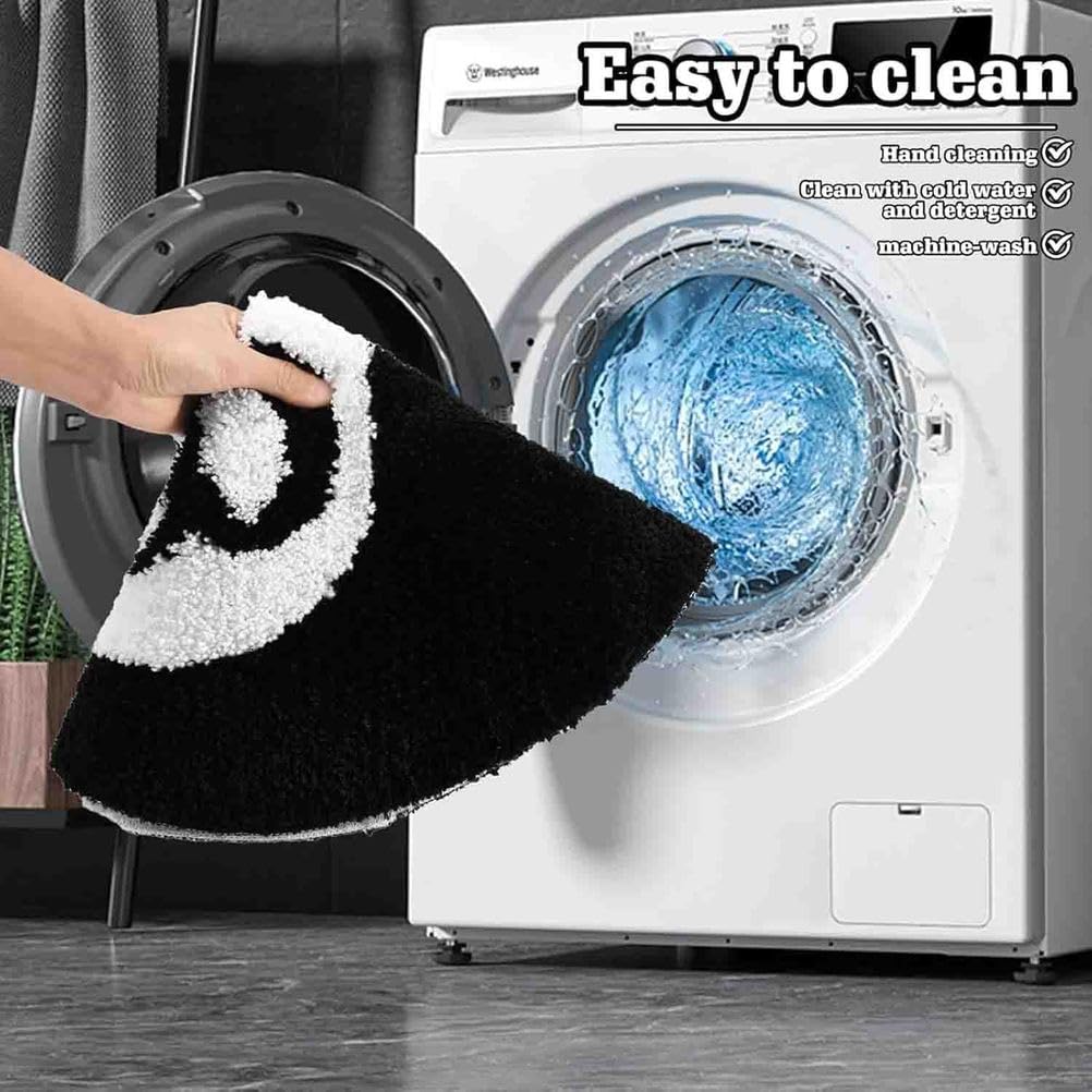 8 Ball Teppich Rutschfester Rund Ball Rug Für Schlafzimmer Wohnzimmer 8 Billard-Bodenteppich Weich Saugfähig Dekorativer Teppich,C Faux Cashmere,100cmx100cm