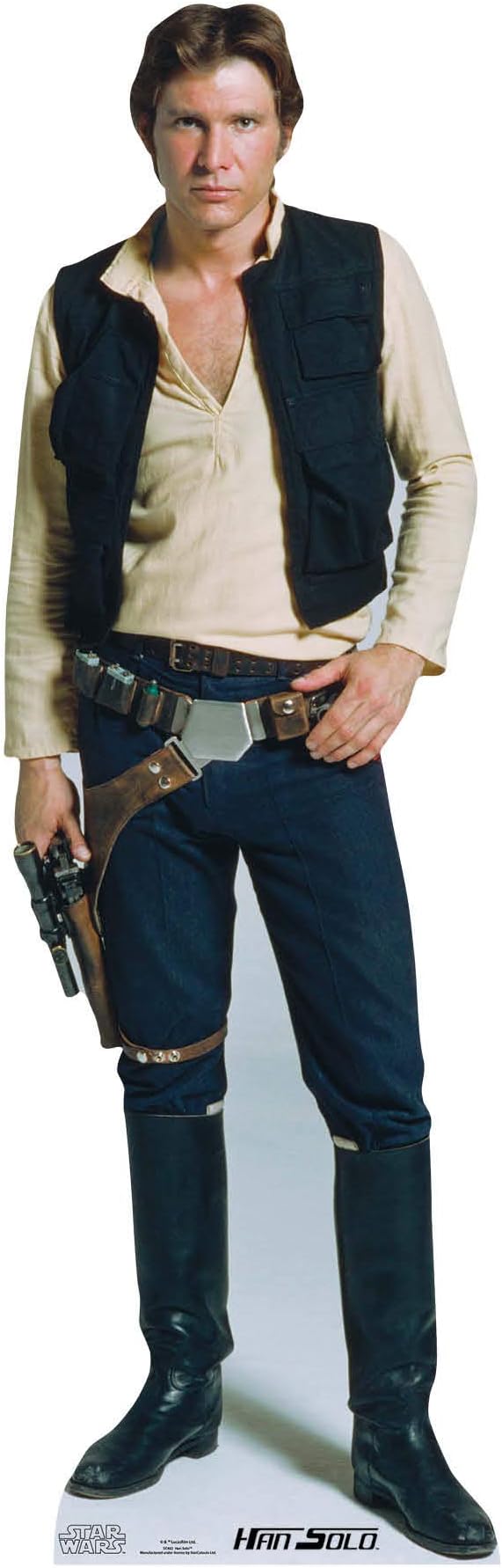 STAR CUTOUTS Ltd SC482 Official Star Wars Han Solo (Harrison Ford) Lifesize Cardboard Cutout