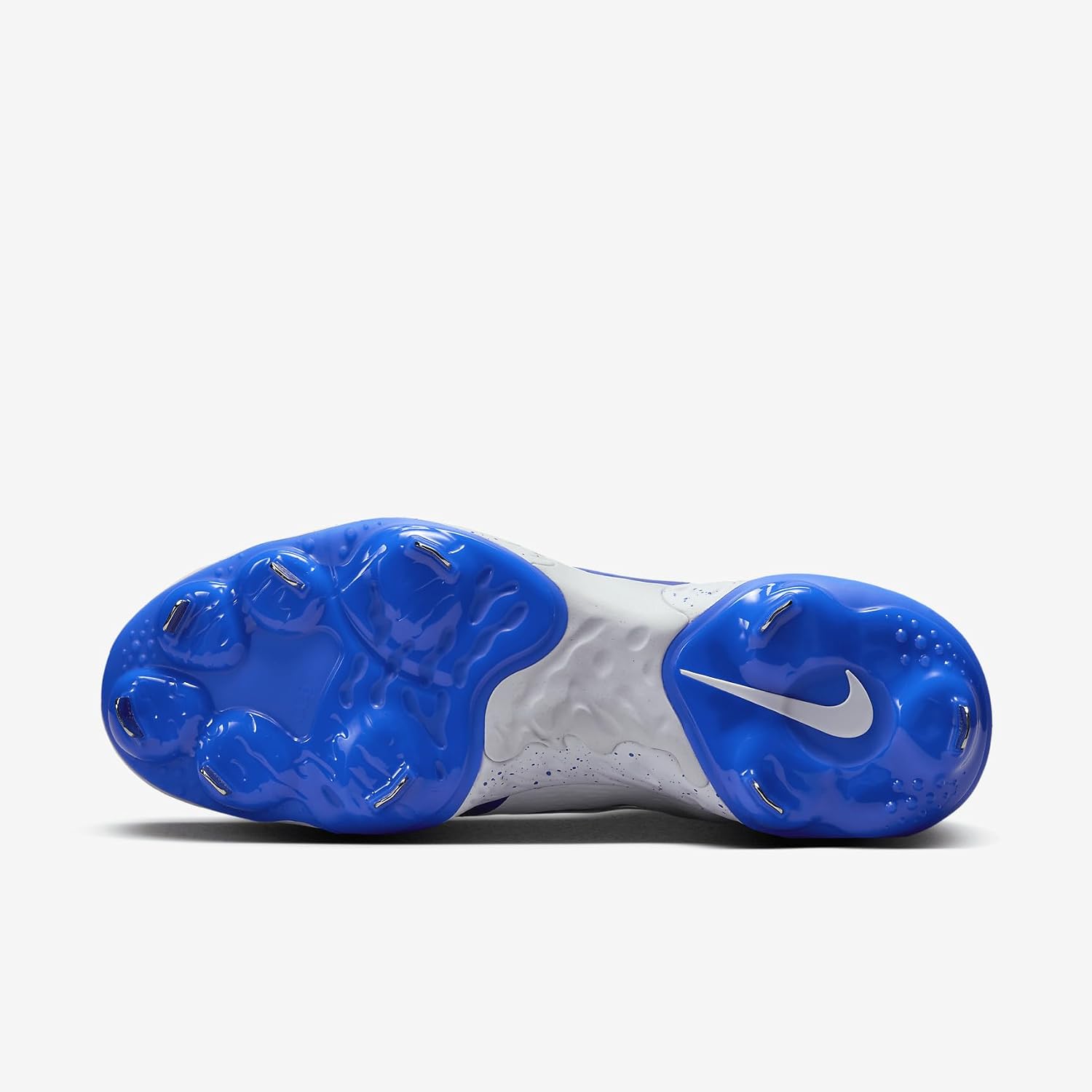 Nike Alpha Huarache Elite 4 Low Baseball Cleats (FD2745-108, White/Hyper Royal) Size 7.5