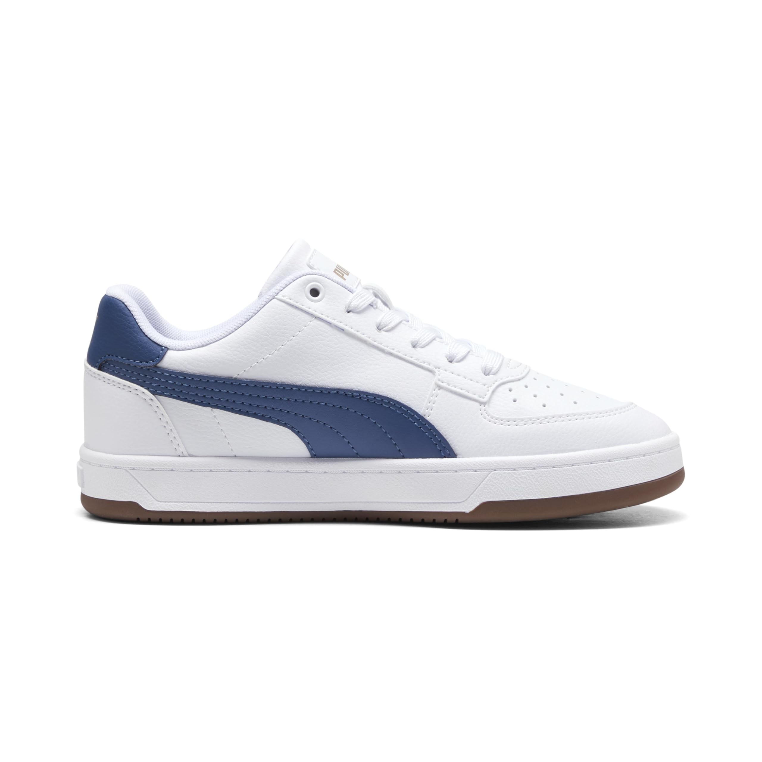 Puma Unisex Kinder Caven 2.0 Jr Sneaker, Puma White Dark Indigo Gum, 35.5 EU