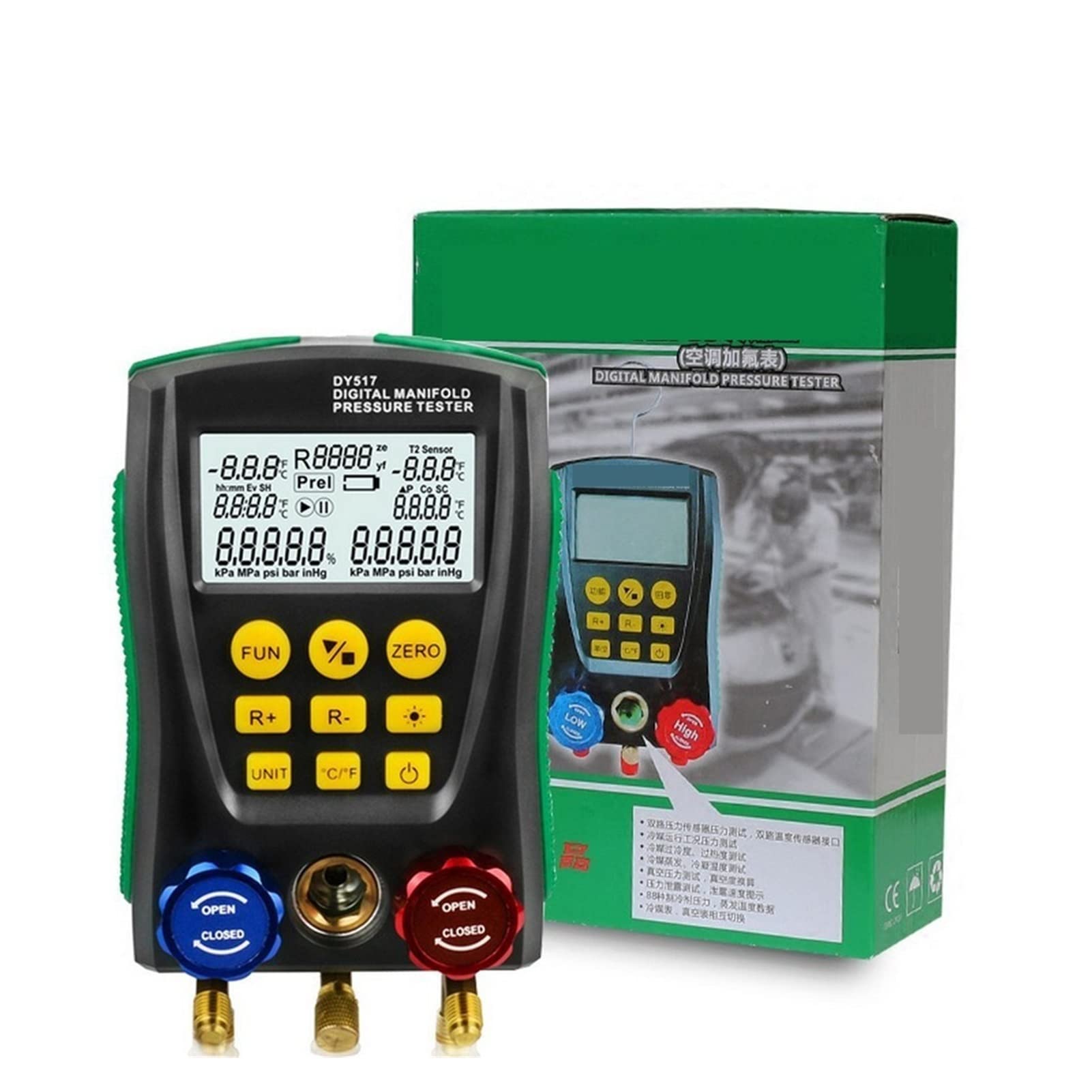 Buy Brenkumoty manifold gauge set DY517 Digital Manifold Vacuum