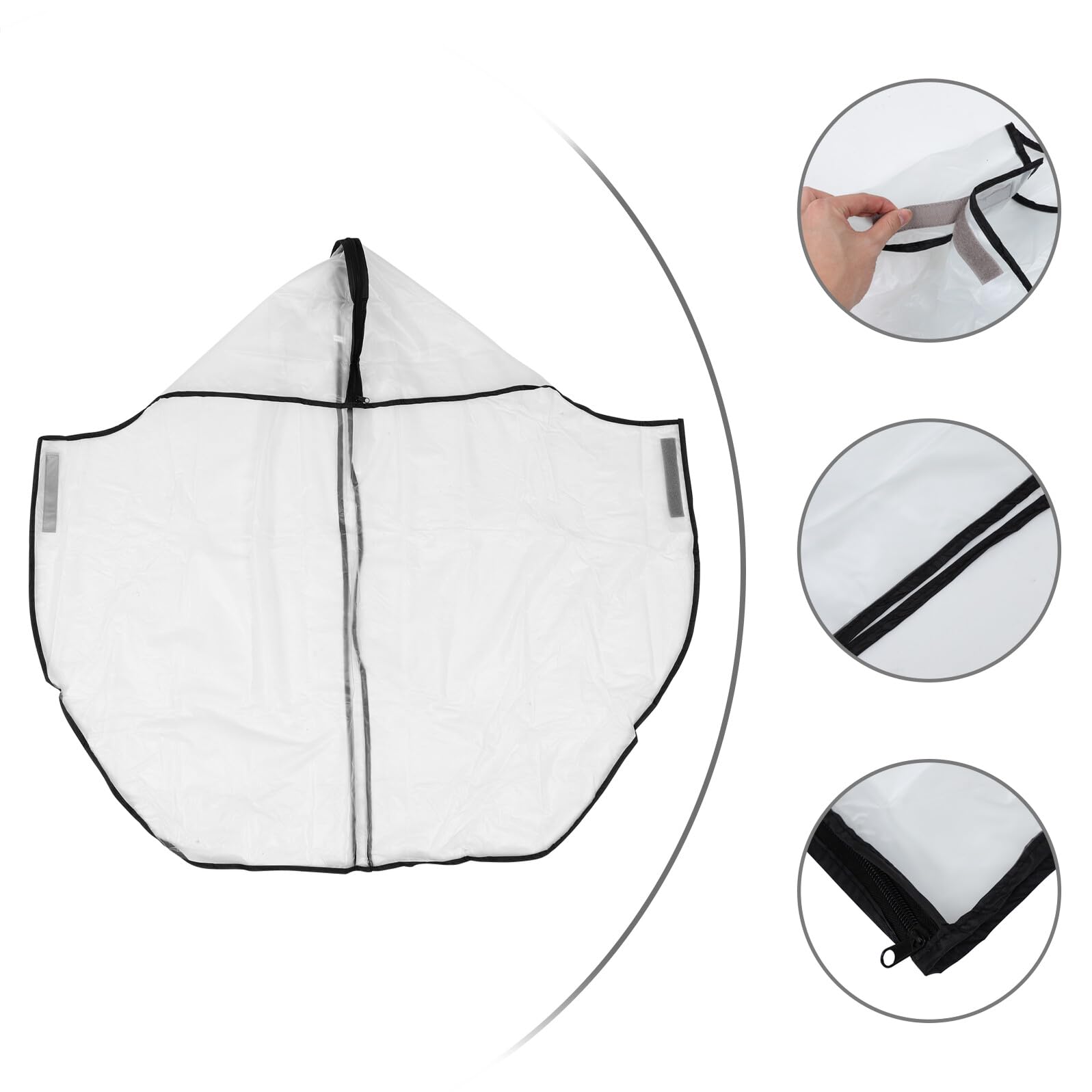 Funda de Lluvia para Bolsa, Cubierta Transparente Ligera Portátil