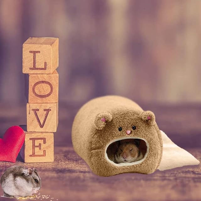 Foto 4 de 7 de Lzhixin - Casa de Peluche para hámster,1 artículo Hamaca hámster,Casa Desmontable hámsters, con 2 Cojines…