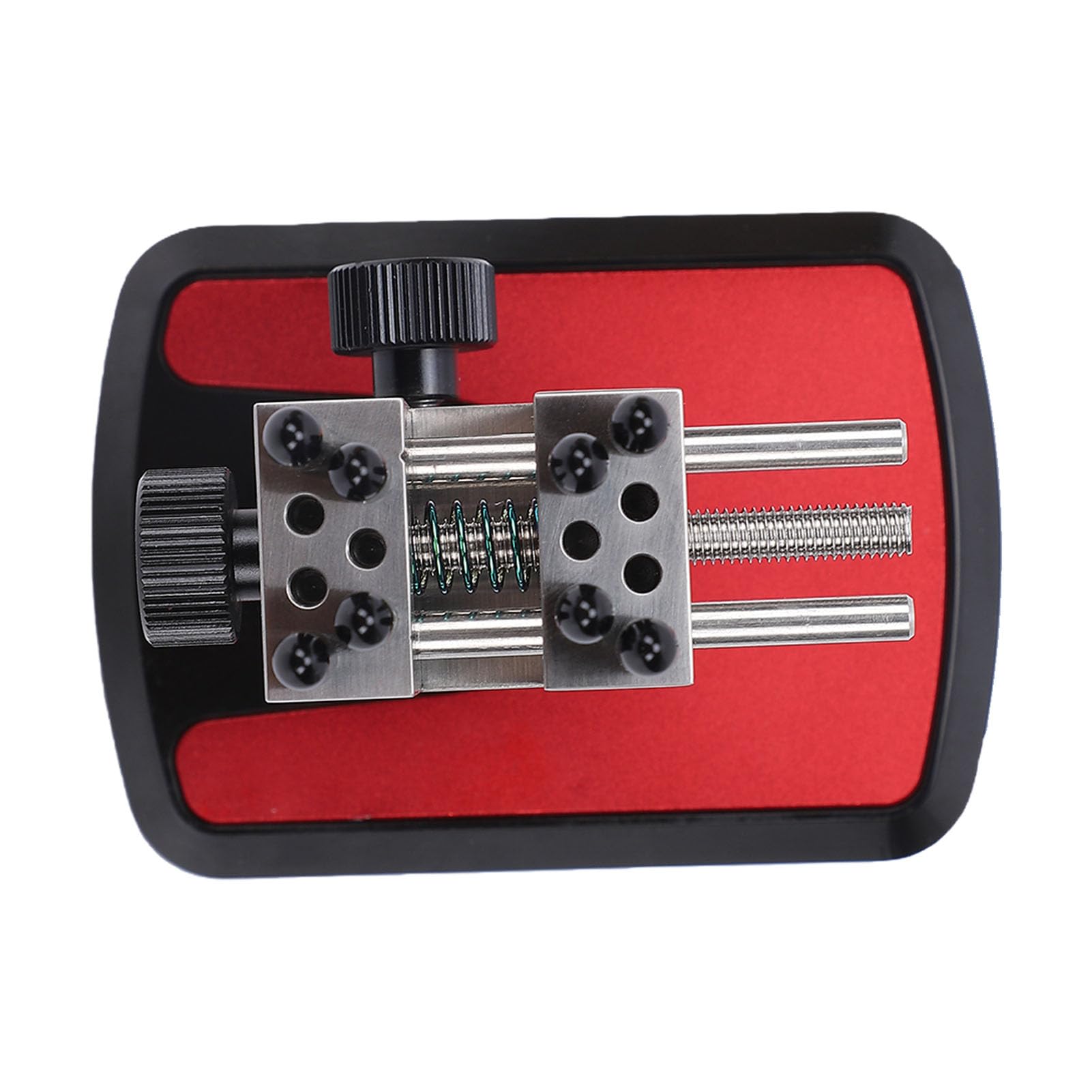 Morsetto da Tavolo Mini Morsetto, 0,01-1,25 Pollici Base Girevole a 360 Gradi Regolabile a 8 Aste con Ganasce Precise in Acciaio Inossidabile 304, per Riparazione e Artigianato