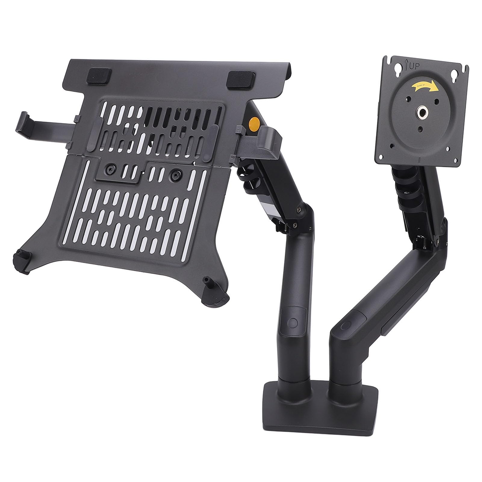 Topiky Supporto per Laptop e Display 2 in 1 F160-FP Design Regolabile per Programmatori e Designer Monitor da 17-30 Pollici Laptop da 10-17 Pollici