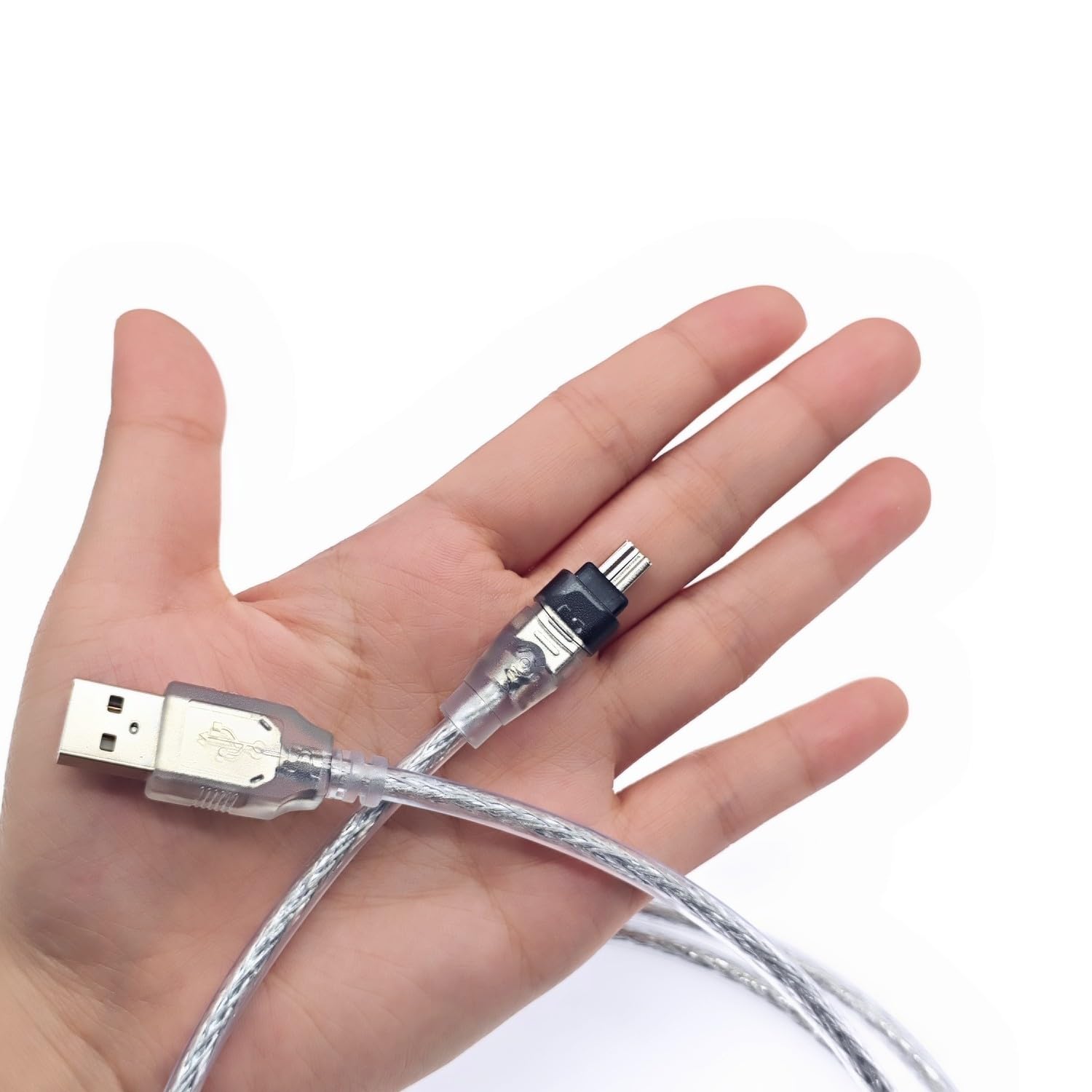 JZK 1,5 m Cavo Firewire IEEE 1394 4 pin a USB 2.0 maschio, cavo convertitore adattatore Firewire a USB per Sony DCR-TRV75E DV videocamera digitale
