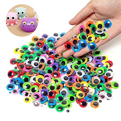 1580pcs googly eyes self adhesive for crafts craft sticker wiggle eyes with multi colored and sizes for diy