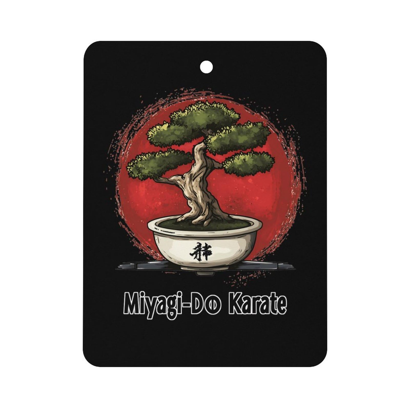 Miyagi-Do Karate Bonsai Tree Car Air Freshener Hanging Aromatherapy Tablets for Car Accessories Square