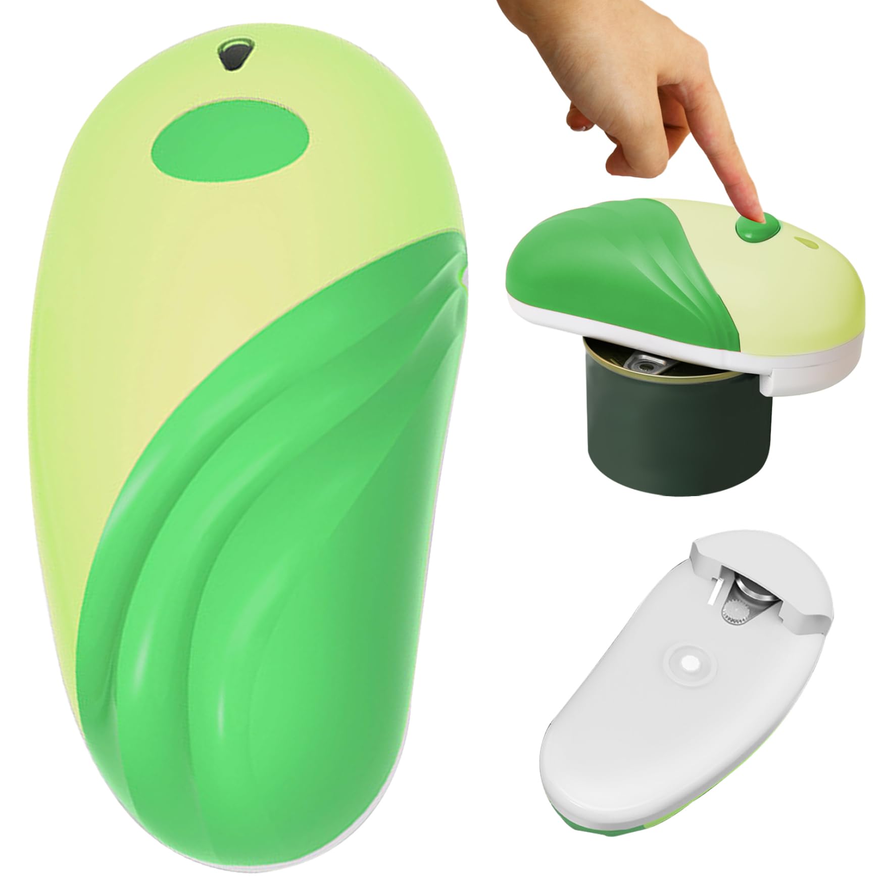 Ouvre-boîte électrique bord lisse pour personnes âgées, préservez l'autonomie