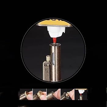 Amazon.co.jp: プレス式灯油ライター目に見える透明オイルタンク