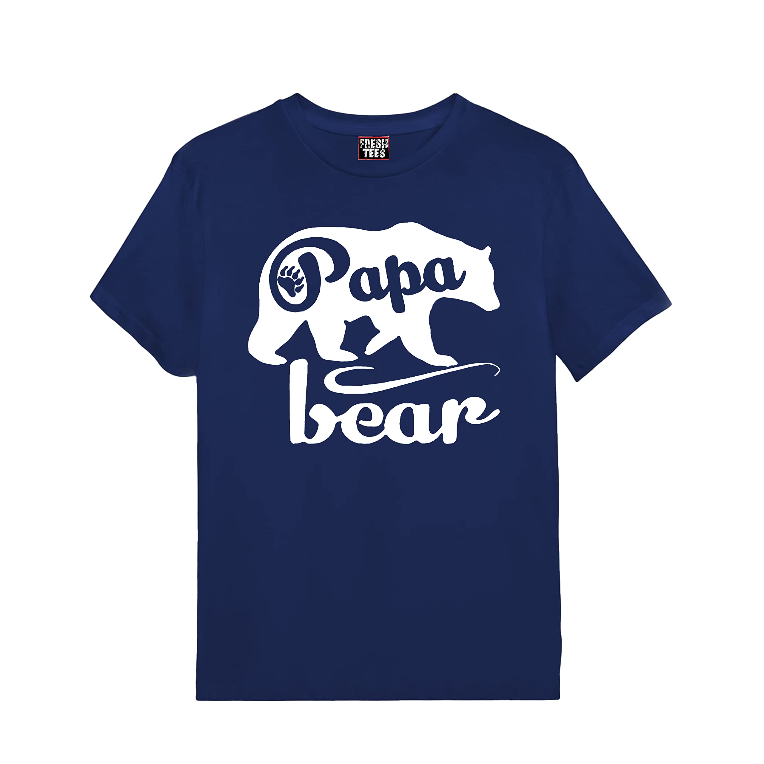 fresh tees Papa Bear T-Shirts Father's Day Shirt Papa Tshirt