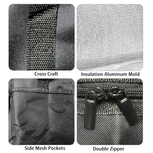 Groß Kühltasche Faltbar 50L Isoliertasche Kühlbox Kühlkorb für Essen, Groß Picknicktasche Thermotasche für Outdoor BBQ Camping,Einkaufen,45X31X36cm