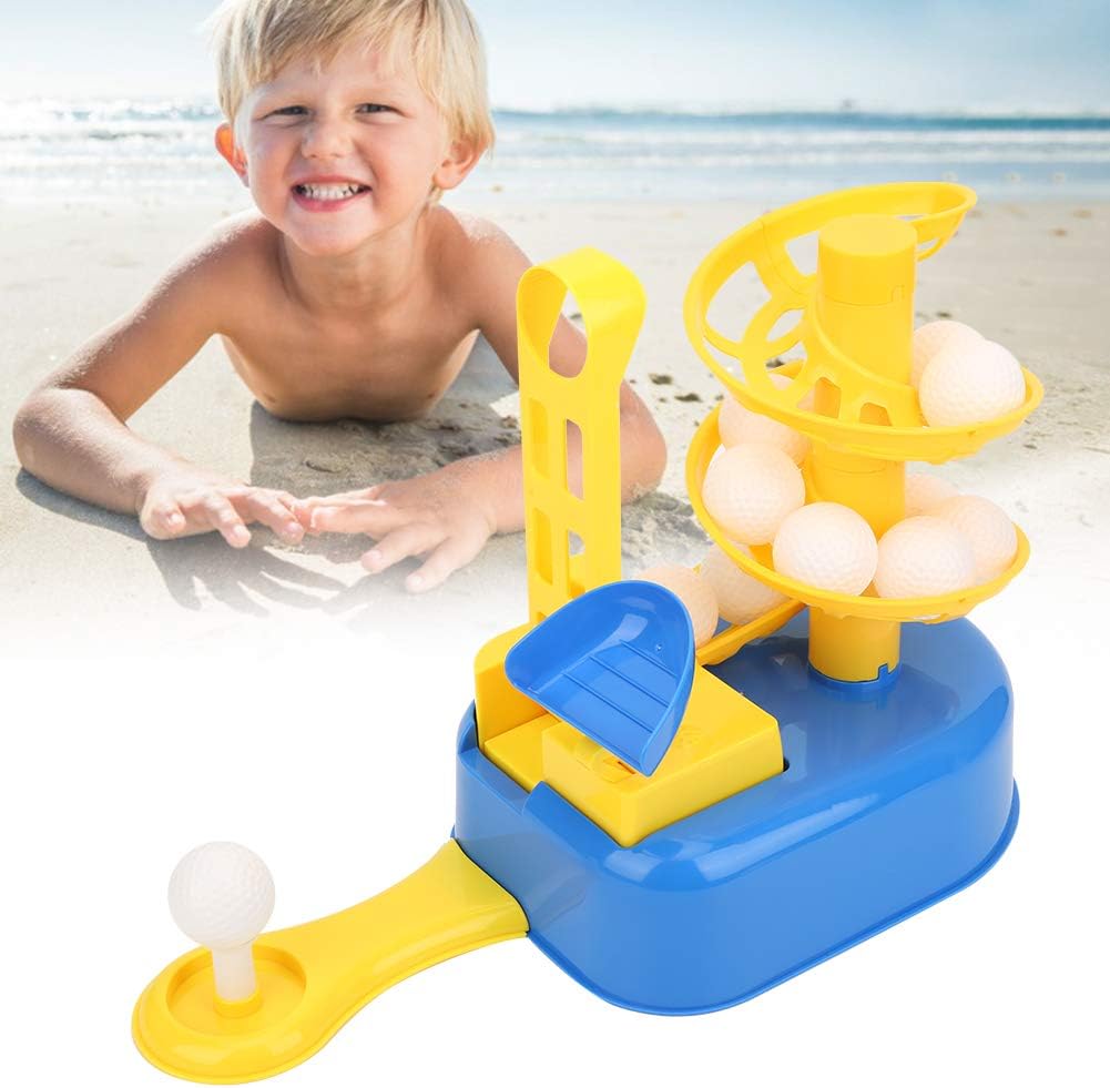 Golf Pitching Machine for Children, Indoor Outdoor Training Golf Balls and Club Equipment, Portable Outside Yard Active Gifts