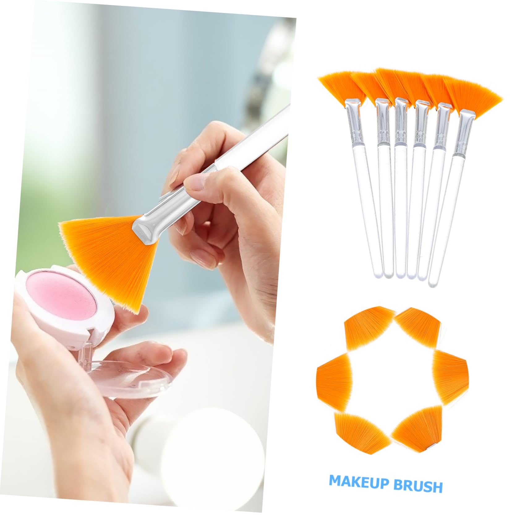 MAGICLULU Lot De 3 Pinceaux Pour Masque Facial Applicateur Dacide Outil Doux Pour Masque Facial Facile À Utiliser 6 Pièces X 3