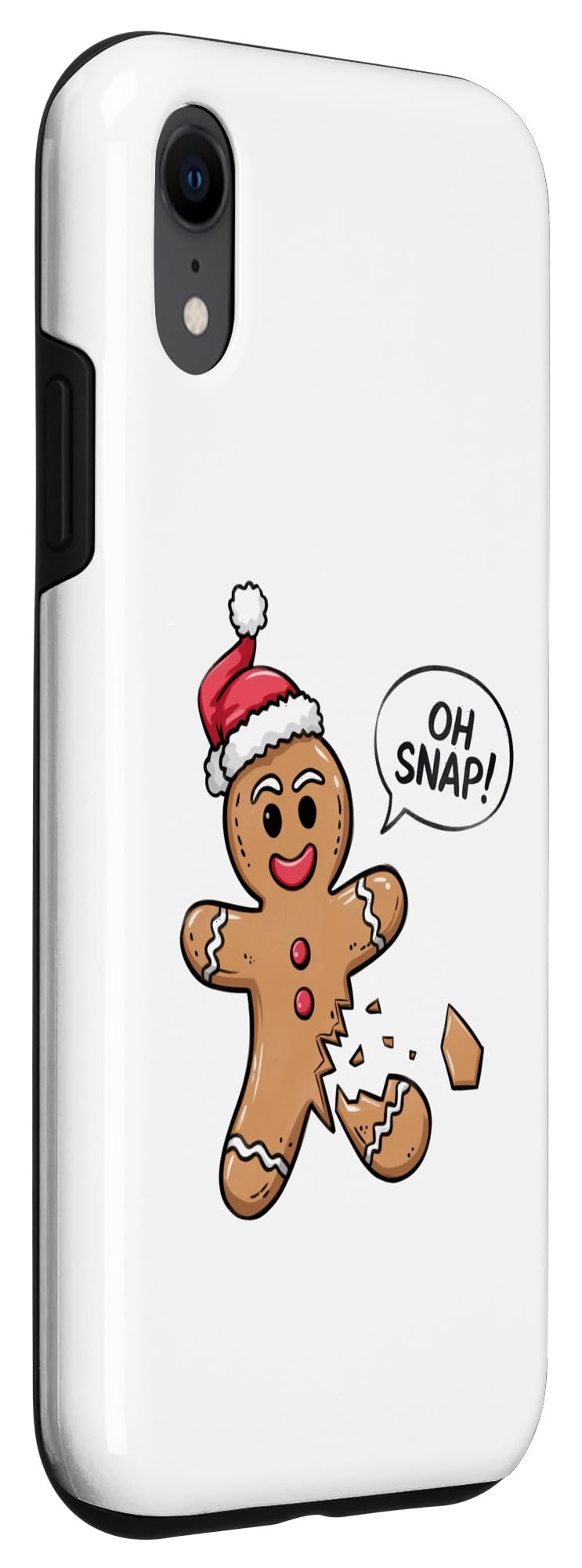 iPhone XR Oh Snap Xmas Christmas Gingerbread Case - Image 3