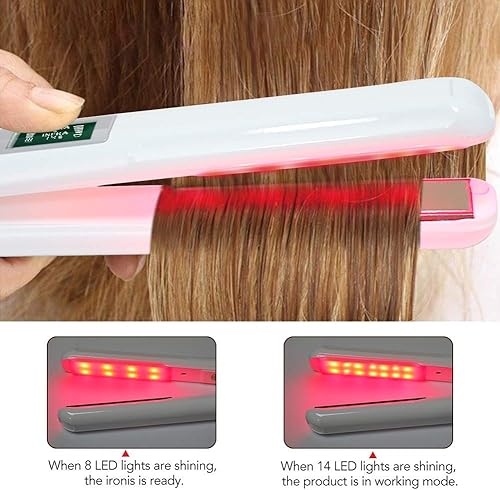 Miniatura 6 de Plancha de pelo profesional ultrasónica de cuidado infrarrojo, tratamiento frío, recupera el cabello dañado y la restauración del cabello brillante,