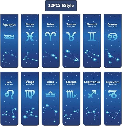 Miniatura 3 de UpUDo Paquete de 12 marcapáginas magnéticas, clip de marcador de libro para profesores, estudiantes, amantes de los libros, impresión en 2 lados