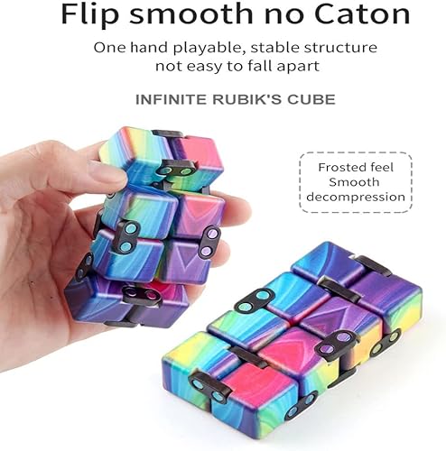 Miniatura 4 de Juego de 3 cubos para la ansiedad, cubo para aliviar el estrés, paquete de cubos para aliviar el estrés, la ansiedad y la presión, para adultos y