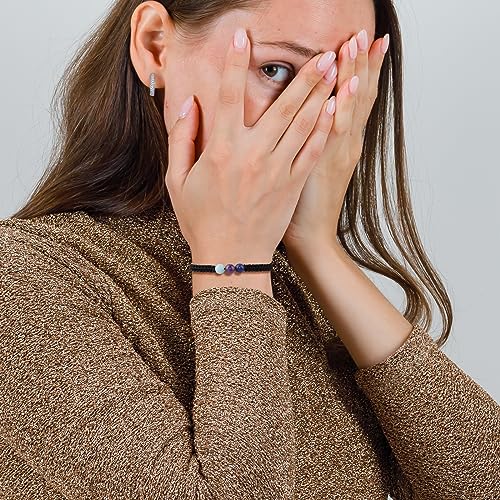 GolbalJew Zodiac Bracelets for Women Healing Crystal Stone 6mm Beads Bracelet Birthday Zodiac Gifts Horoscope Spiritual Bracelet2