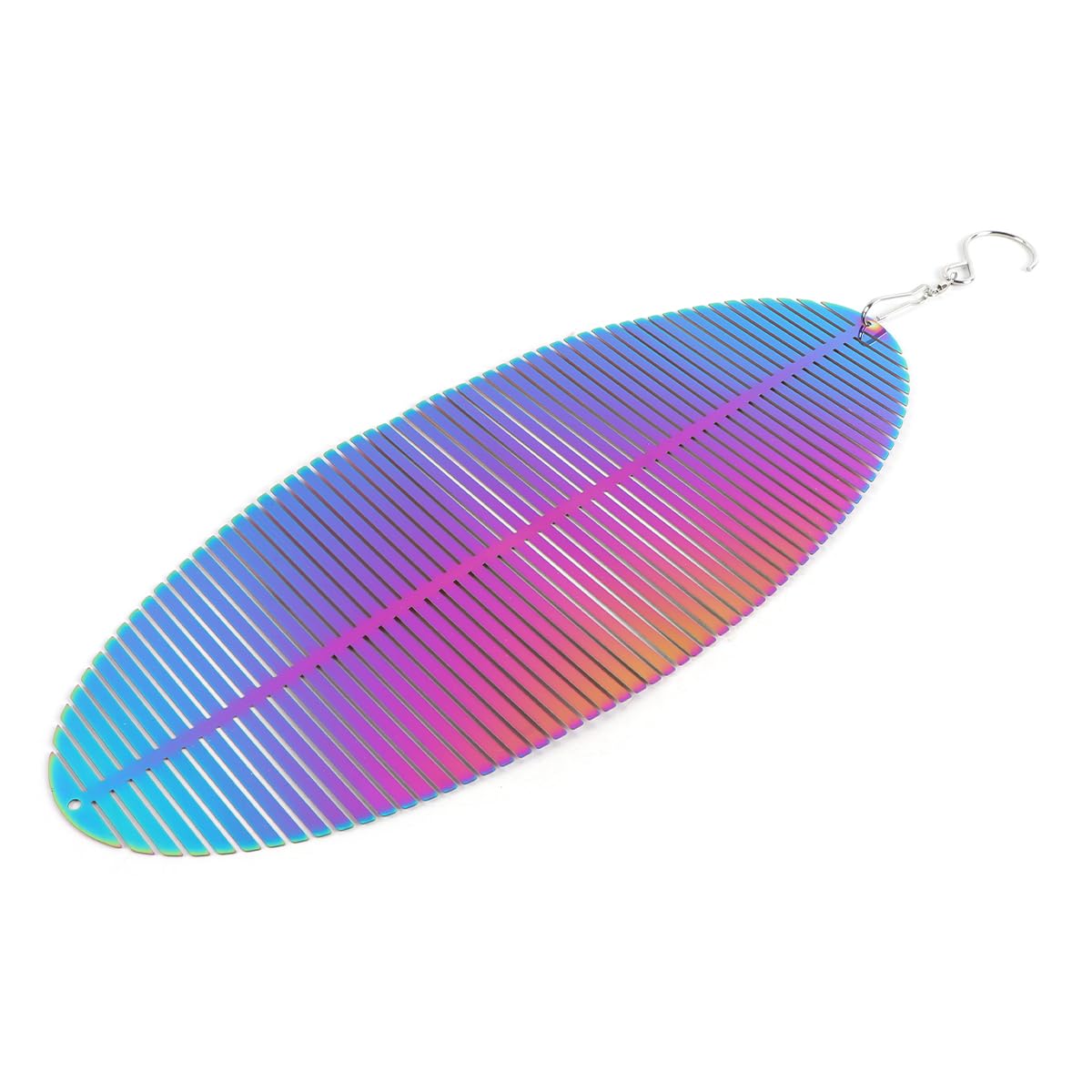 Qury Girandole a Vento, in Acciaio Inox, 3D, da Appendere, con Arcobaleno e Mulino a Vento, Decorazione per Interni ed Esterni, Ciondolo a Forma di Albero