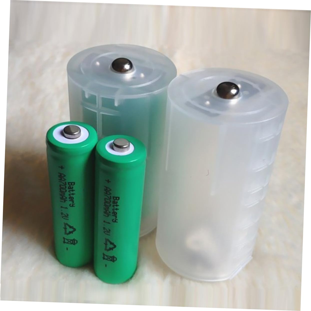 Hemobllo 3er-set Batterieadapter-set Aa Auf Konvertergehäuse Aus Hartplastik Kompatibilität Mit 1 Oder 2 Aa-batterien Unerlässlich 8 Stück * 3