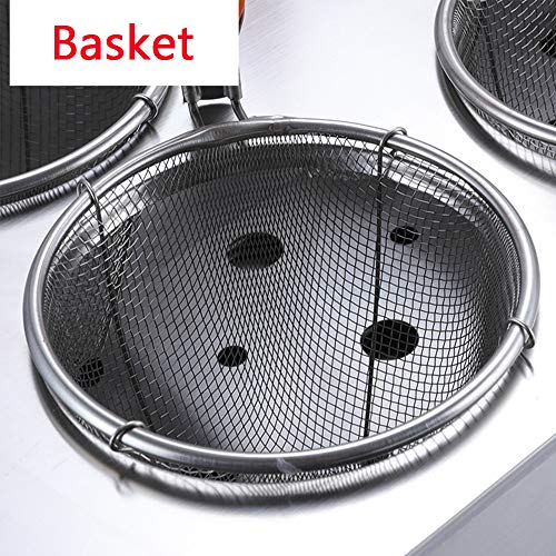Commerciale 3000W Electric Pasta Cooker, 6-Hole Stainless Steel Noodle Boiler con Filtro Cestino,Heavy Duty 12L capacità per ristoranti, Hot Pot, Boba Tea,Caffe, Uso della Cucina