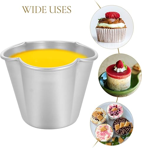 Miniatura 4 de UPKOCH 12pcs antiadherente Muffin hornear tazas pudín para pastel y postre alta temperatura fácil hornear utensilios para el hogar y
