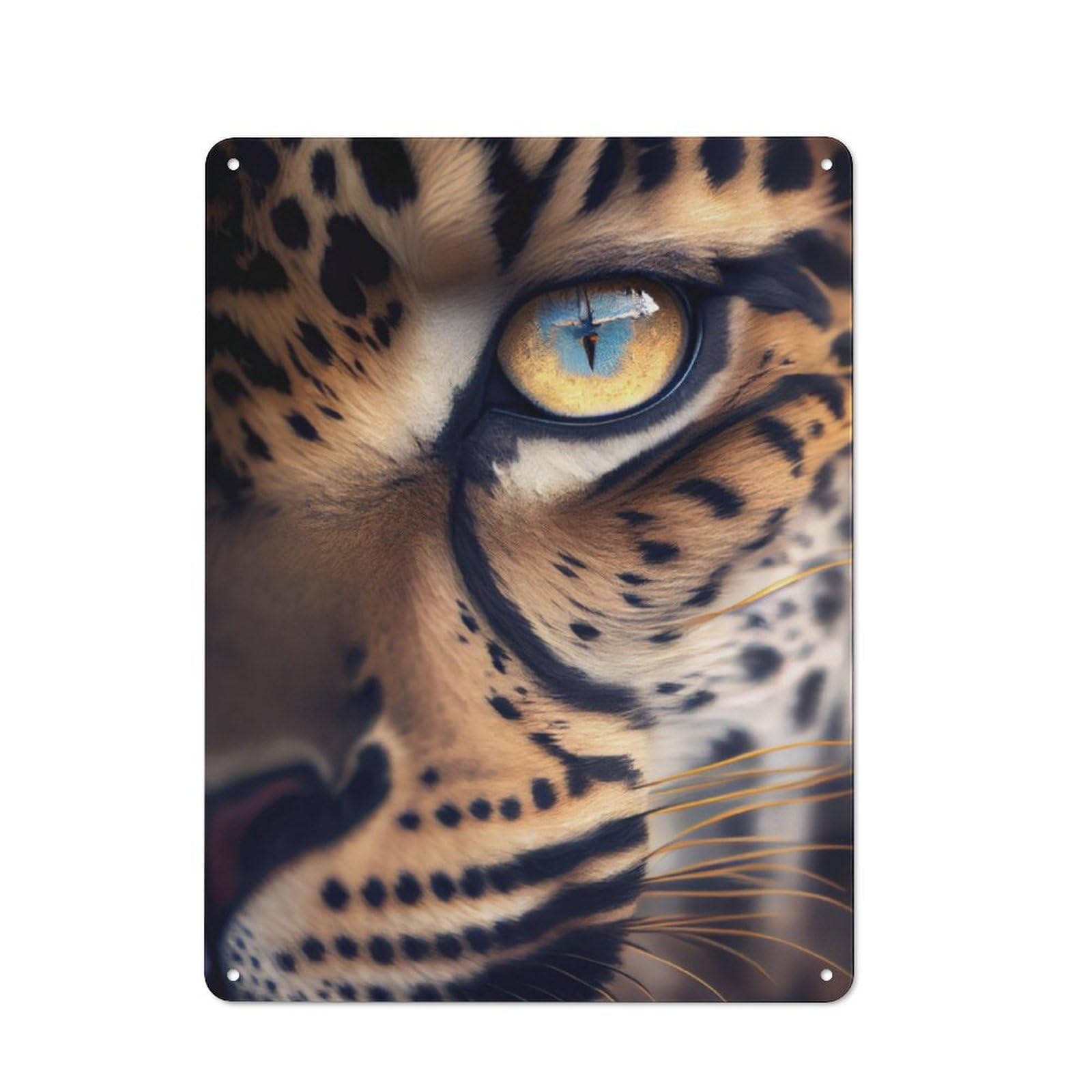 Junmoney Jaguars Gaze Rustic Tin Sign 40X30cm Featuring For Bar Or Restaurant, A Housewarming Gift For Bar Decor Enthusiasts