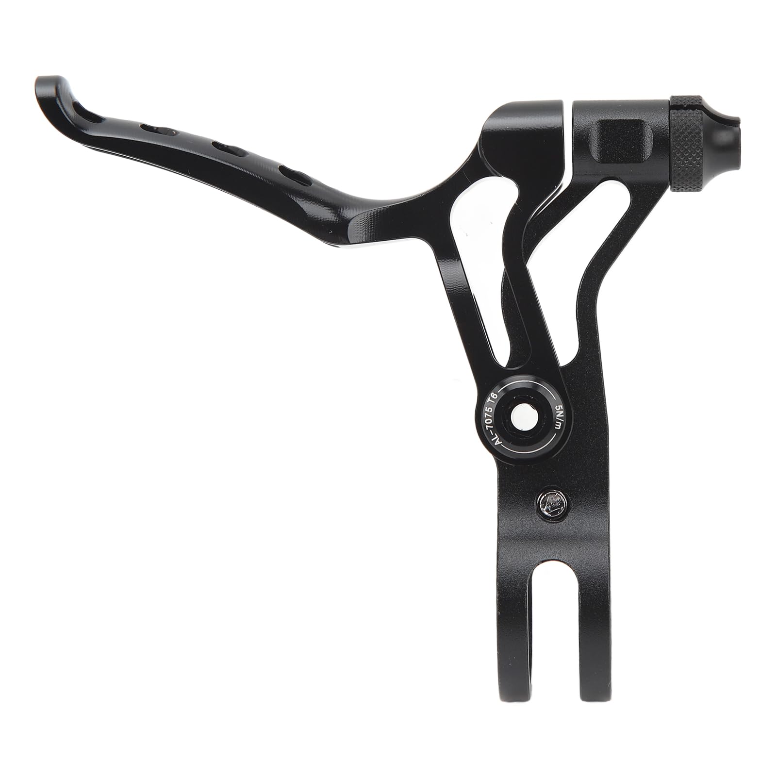 Leva del freno in bicicletta in lega di alluminio cavo 22,2 mm Sensibile manubrio freno a V nero a V per bici pieghevole per bici leggera leggera di precisione durevole desi