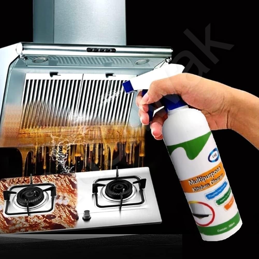 Rushwak Kitchen Cleaner Spray Oil & Grease Stain Remover Stove & Chimney Cleaner Spray Non-Flammable Nontoxic Magic Degreaser Spray (450ml) (Lemon) (B0DJ15RVFC) Amazon Price History, Amazon Price Tracker