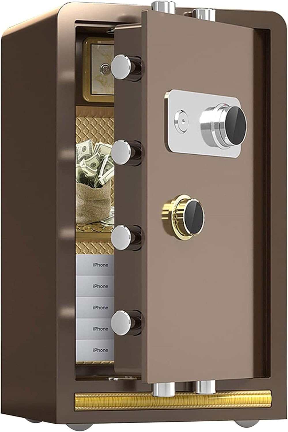 cassaforte, Piccola cassaforte ignifuga antifurto for Uso Domestico, Ufficio, attività Commerciale, Hotel, ECC(60cm)