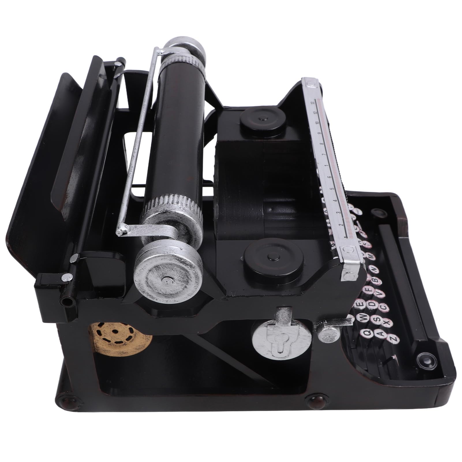 DAUZ Macchina da Scrivere Portatile Nera, Modello di Macchina da Scrivere Antico Ampiamente Applicabile per la Casa