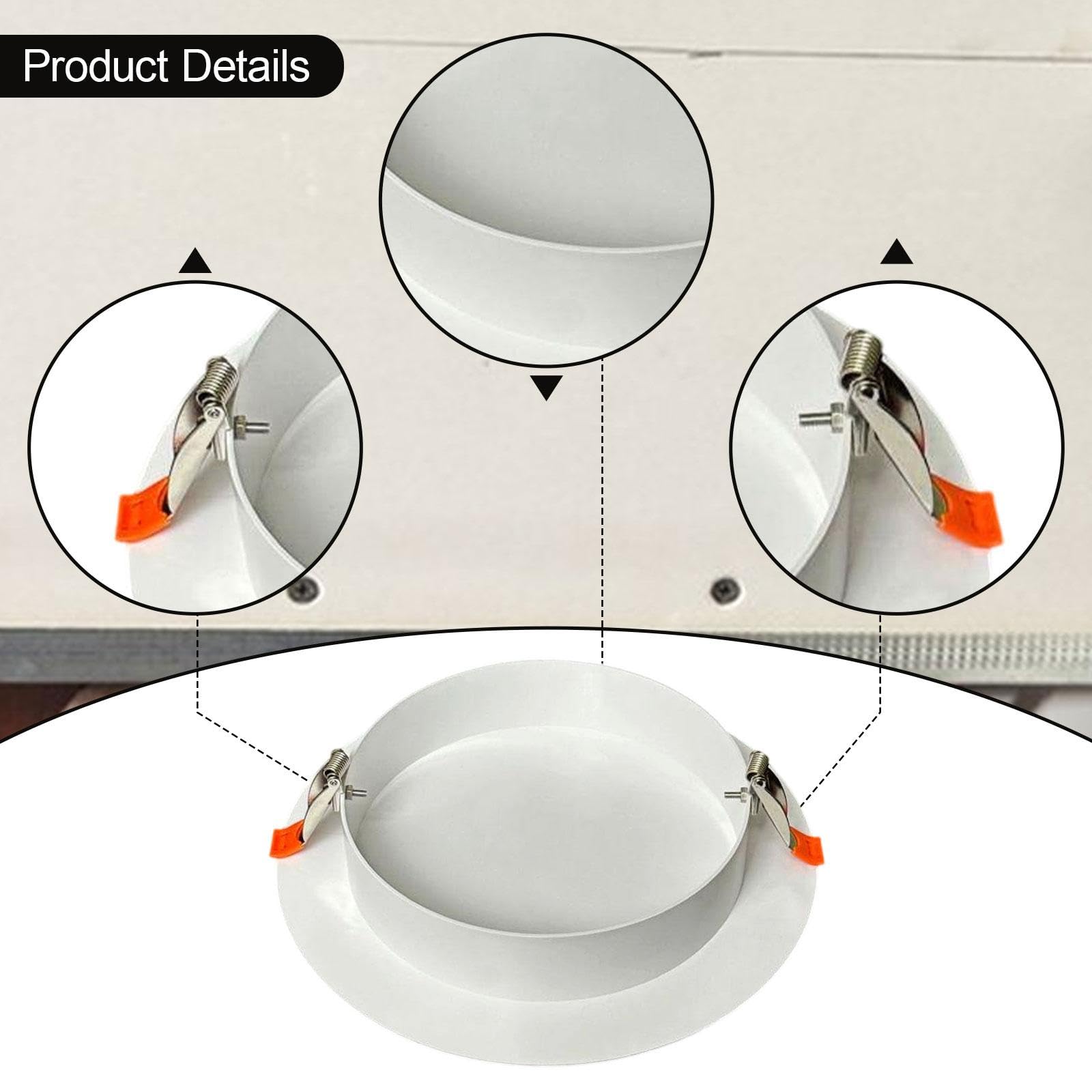 Placa de Cubierta de Techo con Resorte para Orificio de Pared, Accesorios para Mejoras Del Hogar, Compactos