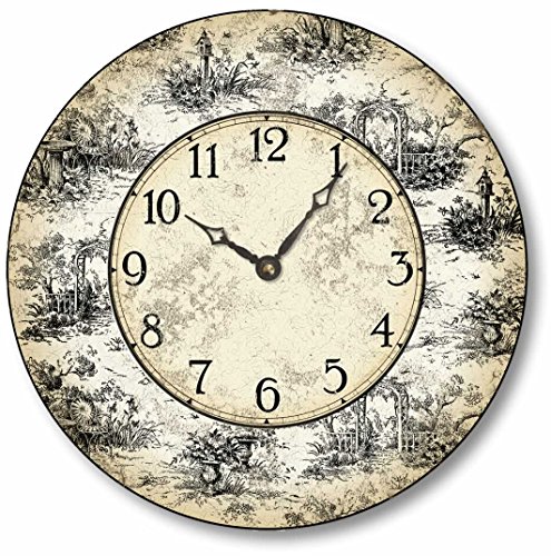 Item C6021 Vintage Style 105 Inch French Toile Wall Clock