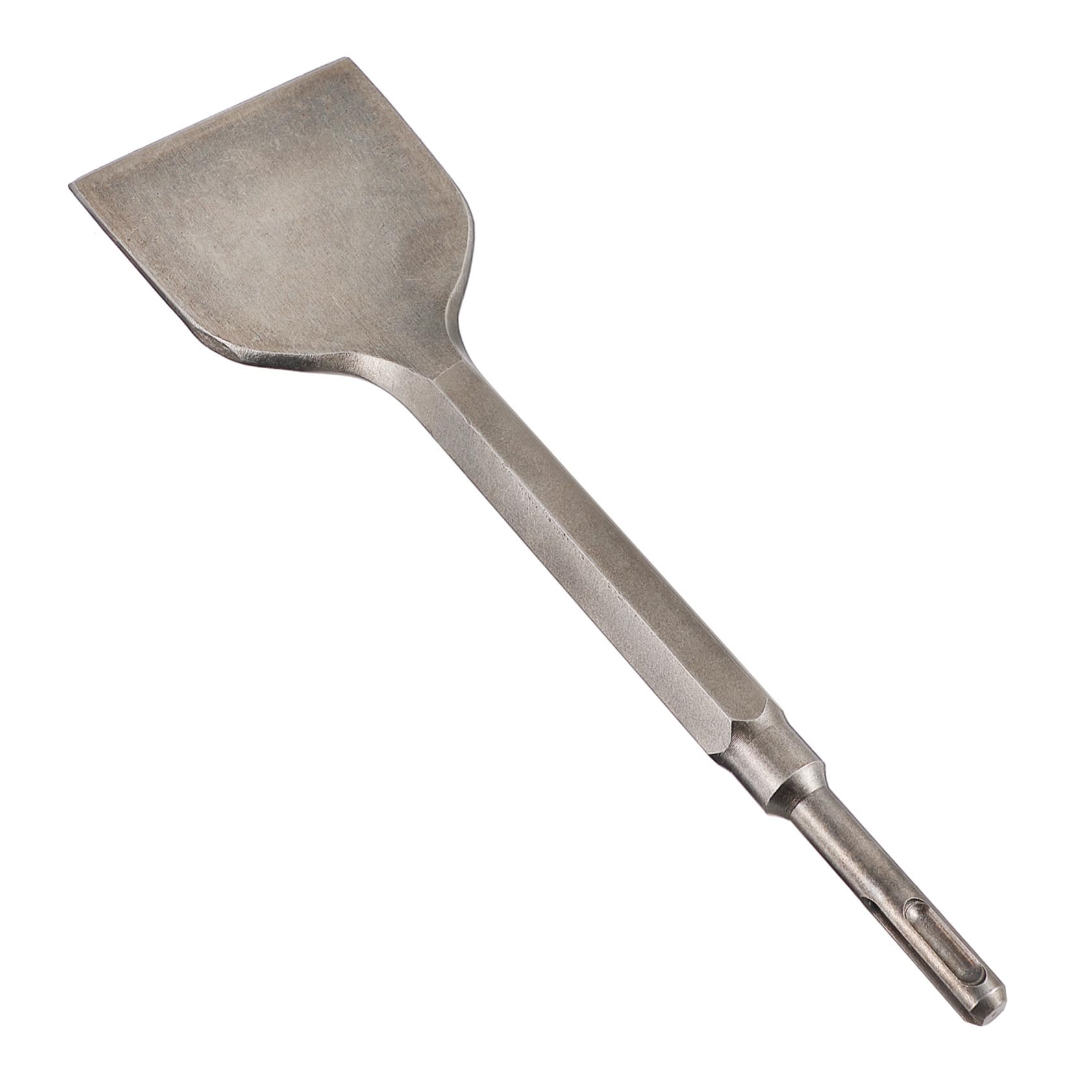 SHINEOFI Scalpello Piegato per Piastrelle in Acciaio Cromo Argento Resistente alla Ruggine Compatibile Martello e Trapano Elettrico