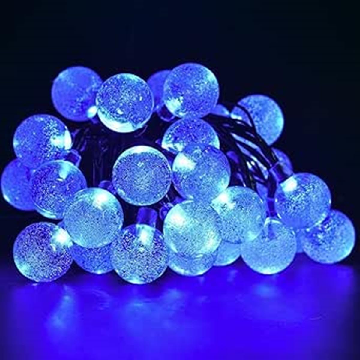Qqy Blue Led Globe String Lights, Fairy Lights Usb Powered Christmas Light For Home Party Patio Garden Wedding (10M 80Led, )