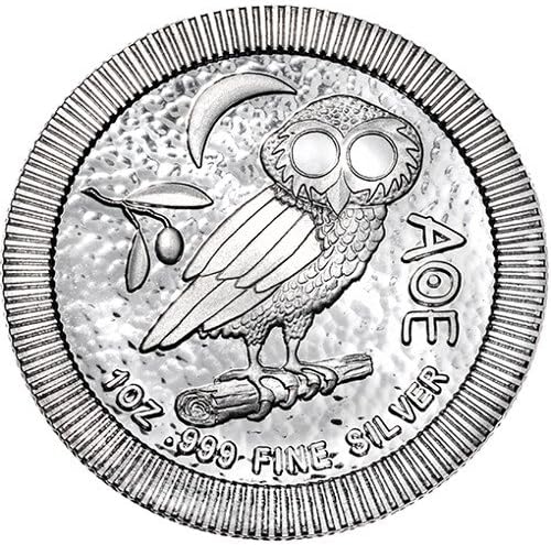 2017 1 oz Niue Silver Athena Owl Stackable Coin (BU)