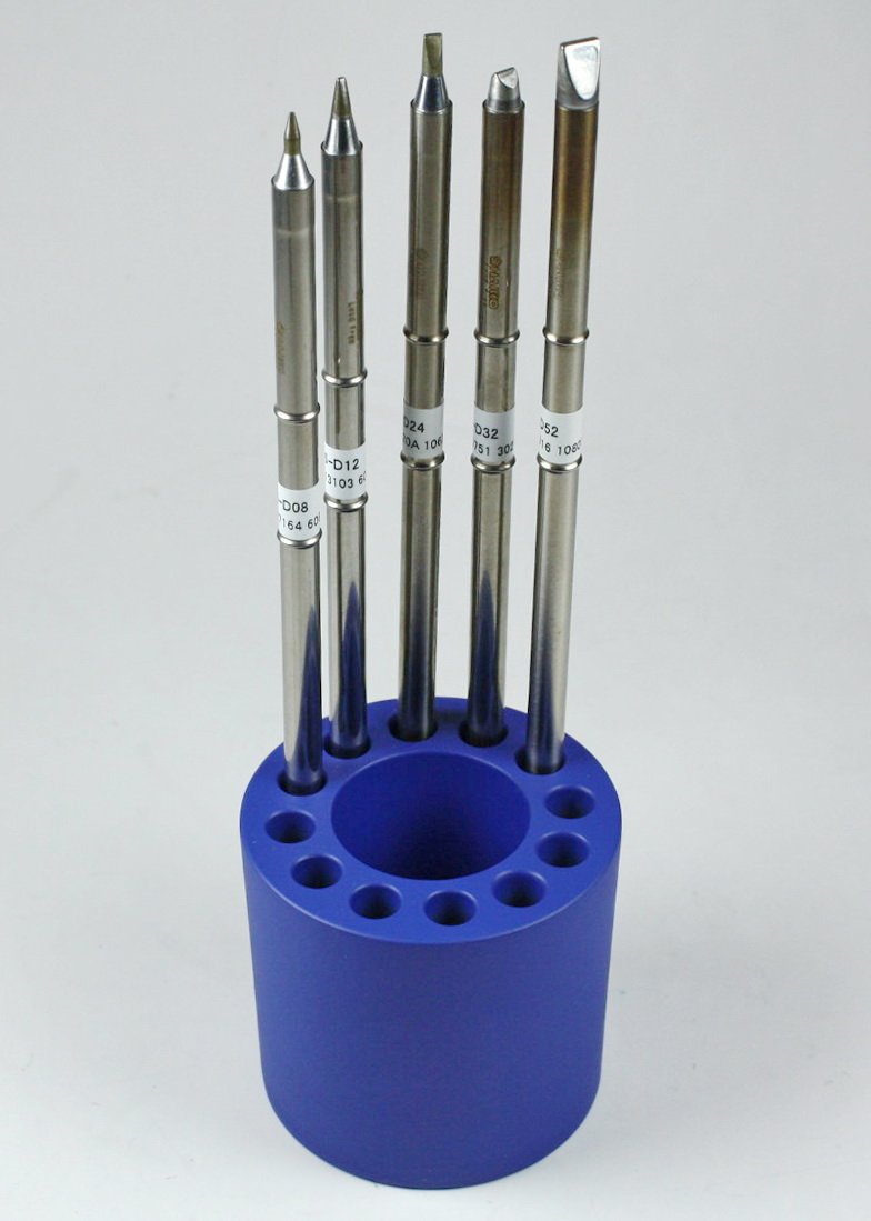 Hakko T15 Series Chisel Tip Pack Plus B2756 Holder with T15-D08/D12/D24/D32/D52 Tips