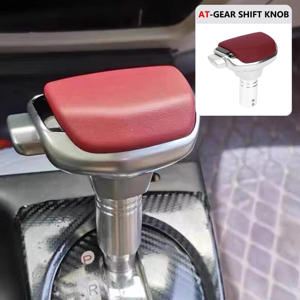 YOURKARTS.COM Leather Car Gear Shift Knob – Automatic Transmission Gear Knob with Smooth Grip Finish for Stylish Interior Upgrade | Universal Fit | car Accessories 2025 3