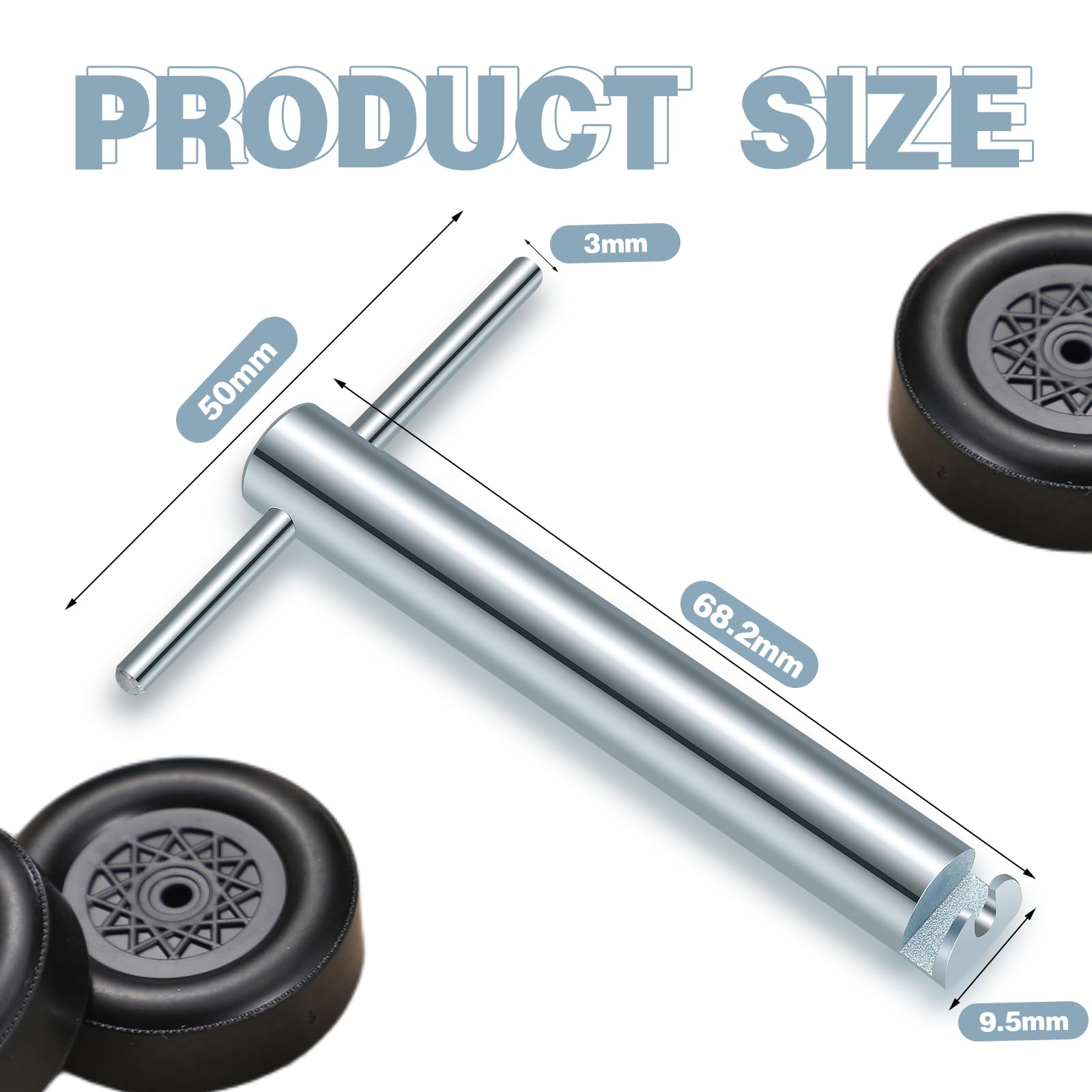 MorningRo Derby Car Axle Puller and Inserter Tool Two Tools in One Polished Axle Removal Tool Axle Install Tool for Removing and Inserting Derby Car Axle Speed Wheels