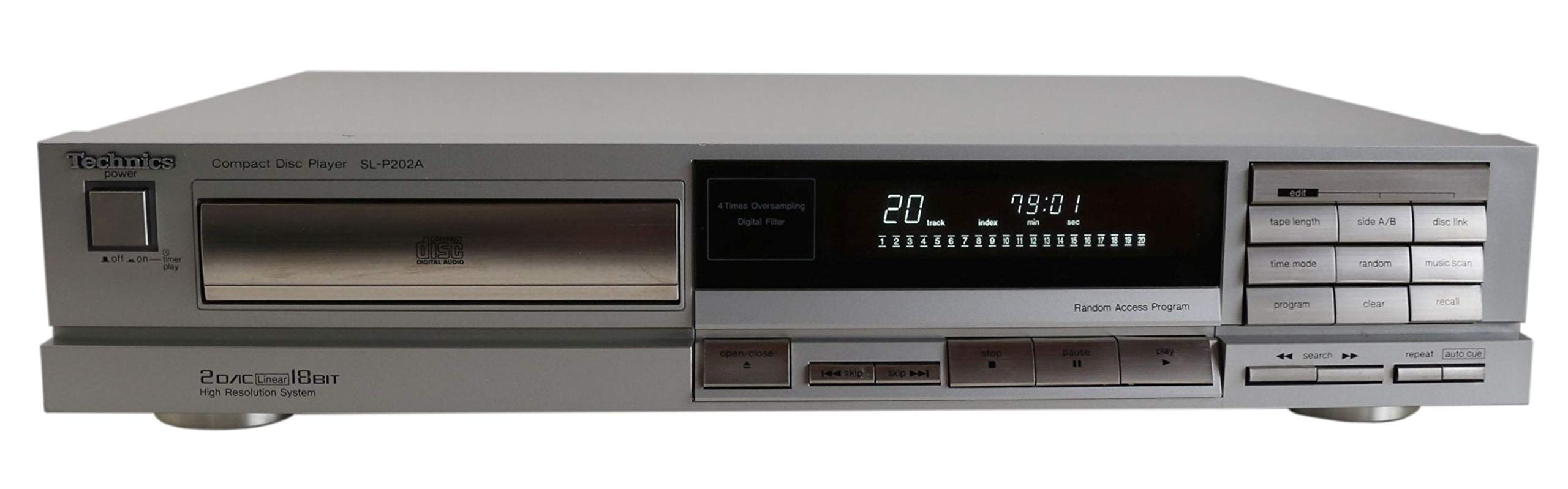 Technics SL-P 202 - Lettore CD, colore: Argento