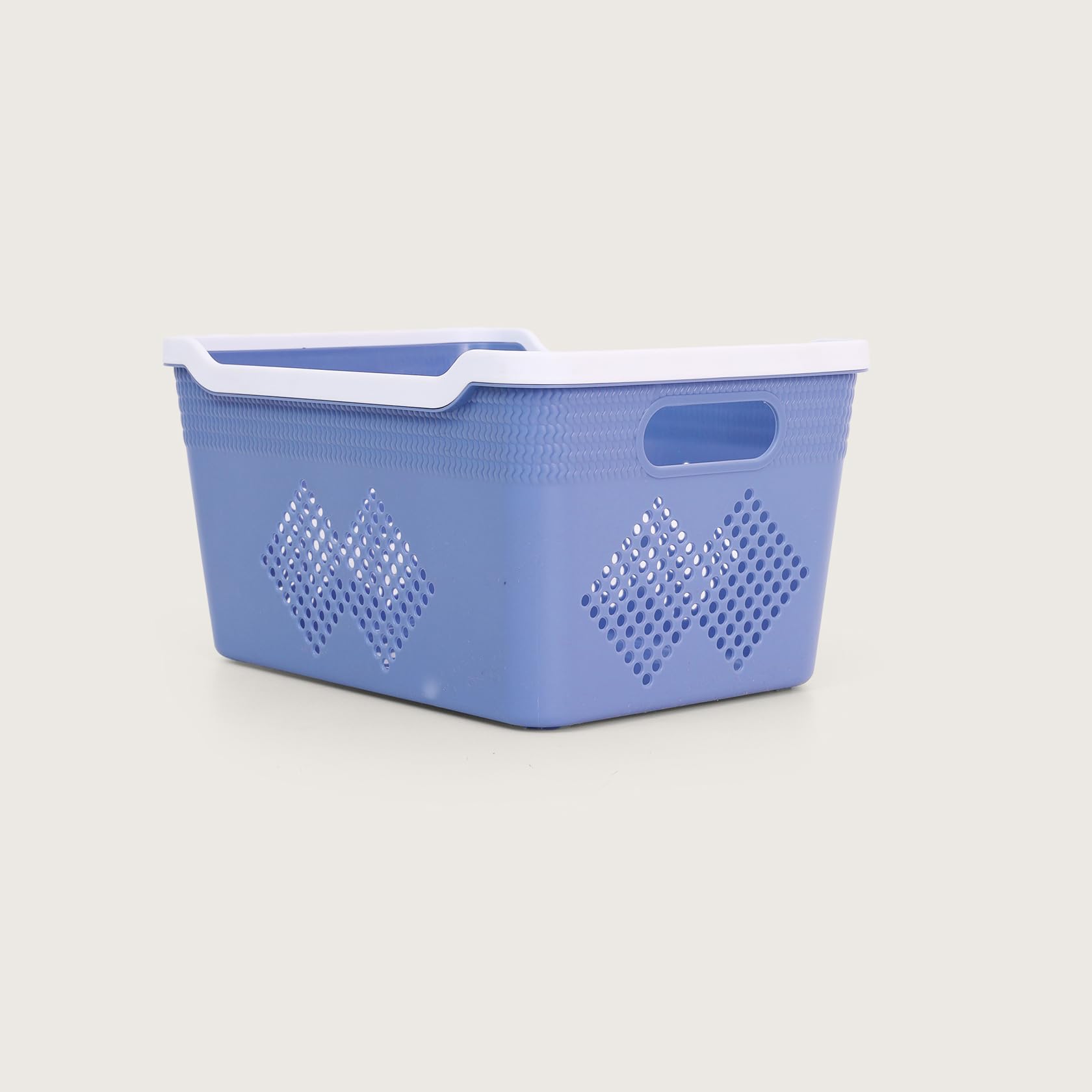 HOME 360 Plastic Storage Baskets | Set of 4 | Multipurpose Organizer Bins | Ideal for Kitchen, Bathroom, Office & Home Use | Durable & Lightweight Plastic Bins for Shelves & Closets 1