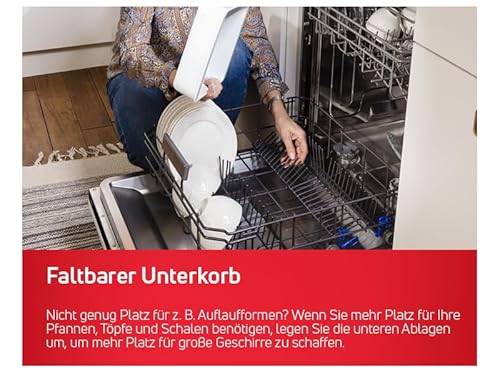 Amica EGSPV 597 201 Einbau-Geschirrspüler / 60 cm / vollintegrierte Spülmaschine (ohne Möbelfront) / 12 Maßgedecke / 5 Programme / Besteckkorb