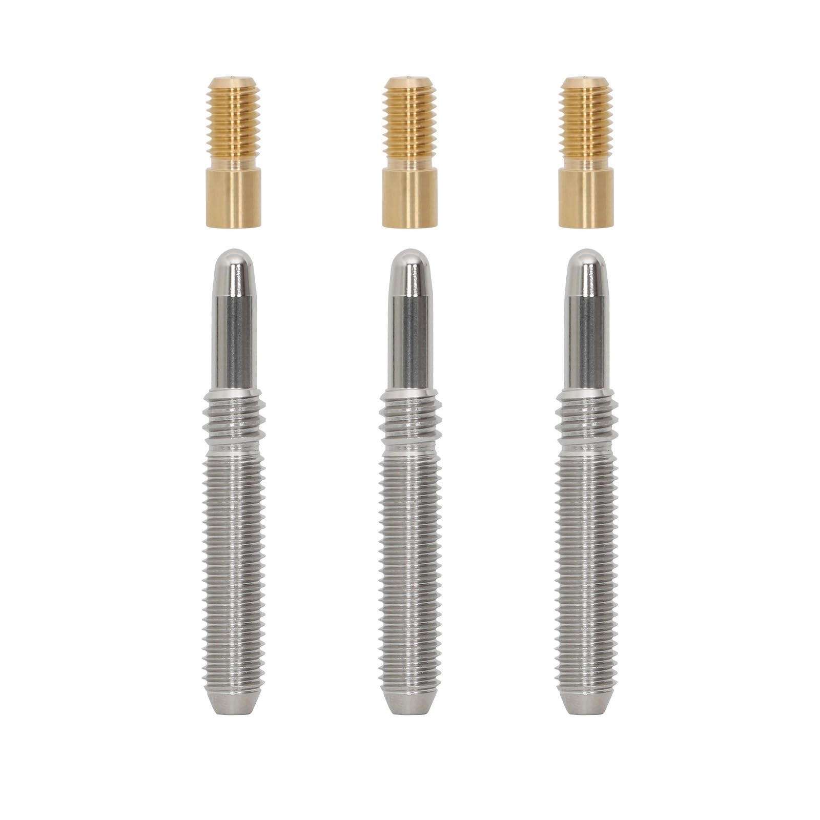 3/8 Joints with Copper Sleeves (Set of 3), Quick - 3 Billiards Shaft Fitting Bundle
