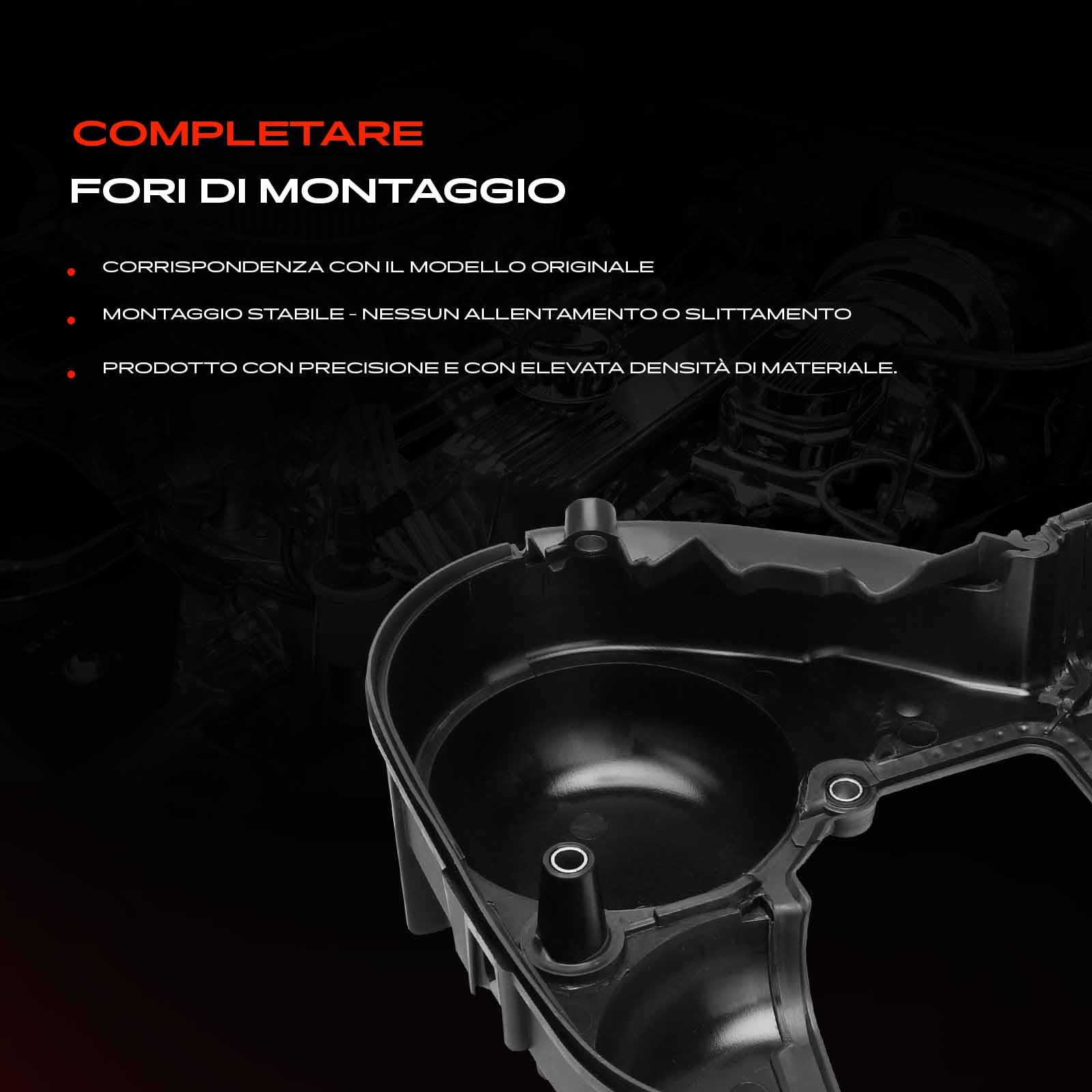 Frankberg Coperchio della cinghia di distribuzione BM5G6P073FA | Compatibile con: Fiesta VI CB1 CCN, KA+ FK UK, Ecosport, K.u.g.a II DM2